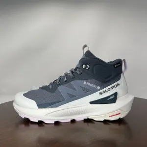 Salomon Elixir Activ Mid GTX Shoes Womens 7 Gray White Hiking Sneaker 474574S