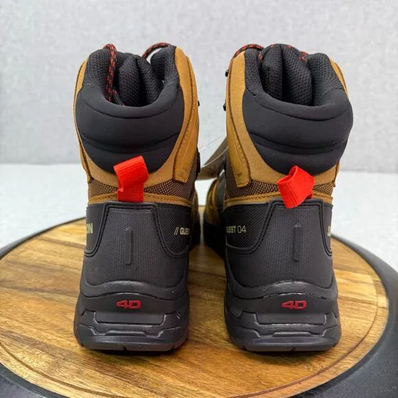 Salomon Quest 4 GTX Boots Men's Size 10.5 Brown Gore-Tex Hiking Outdoor High