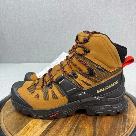 Salomon Quest 4 GTX Boots Men's Size 10.5 Brown Gore-Tex Hiking Outdoor High
