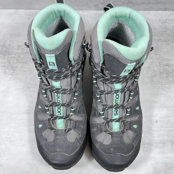 Salomon Quest Prime GTX Gore-tex Waterproof Hiking Boots - Women's Size 8 - Gray