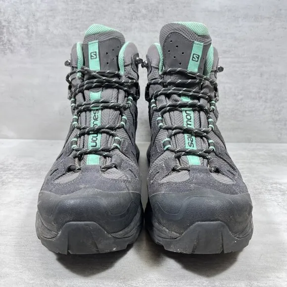 Salomon Quest Prime GTX Gore-tex Waterproof Hiking Boots - Women's Size 8 - Gray