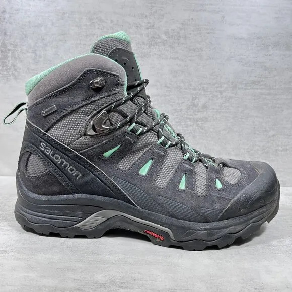 Salomon Quest Prime GTX Gore-tex Waterproof Hiking Boots - Women's Size 8 - Gray