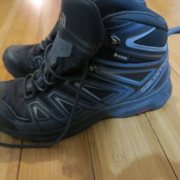 Salomon X ULTRA 3 MID GTX Mens 9 Gore-Tex Running Hiking Boots Black 398674 Read