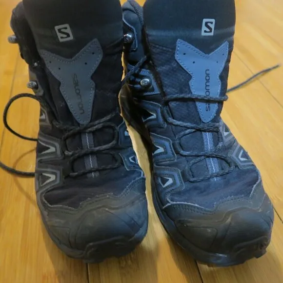 Salomon X ULTRA 3 MID GTX Mens 9 Gore-Tex Running Hiking Boots Black 398674 Read