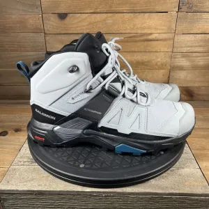 Salomon X Ultra 4 Womens Sz 9.5 Mid GoreTex White Midweight Hiking Lace Up Boots