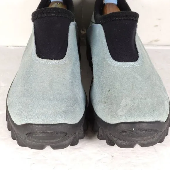Salomon Women's VTG US7 Baby Blue Suede Contagrip Slip On SnowClog Hiking Boots