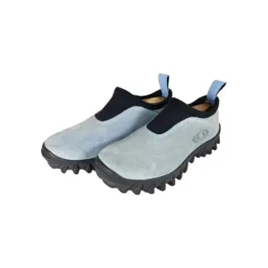 Salomon Women's VTG US7 Baby Blue Suede Contagrip Slip On SnowClog Hiking Boots