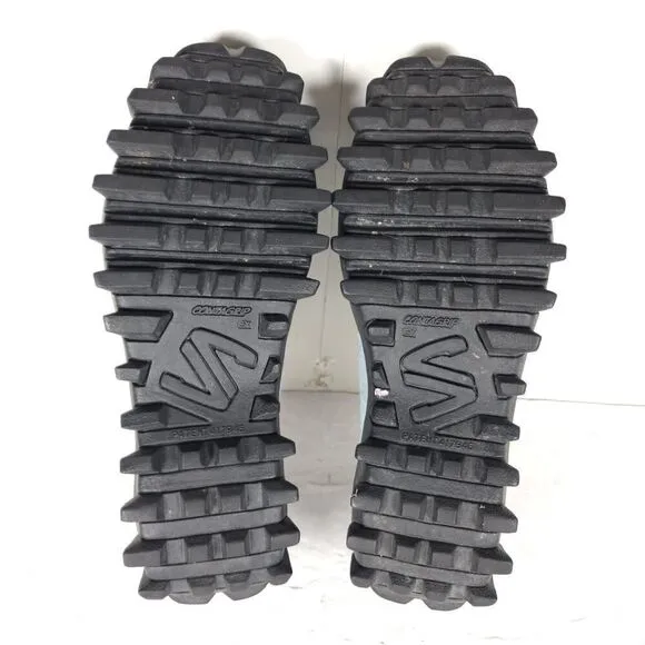 Salomon Women's VTG US7 Baby Blue Suede Contagrip Slip On SnowClog Hiking Boots