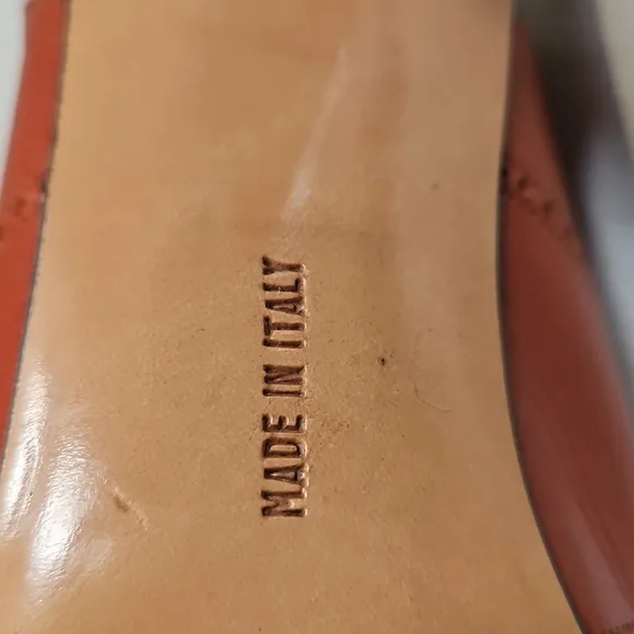 Salvatore Ferragamo Women's Rust Slingback Heels Size 7.5 AA