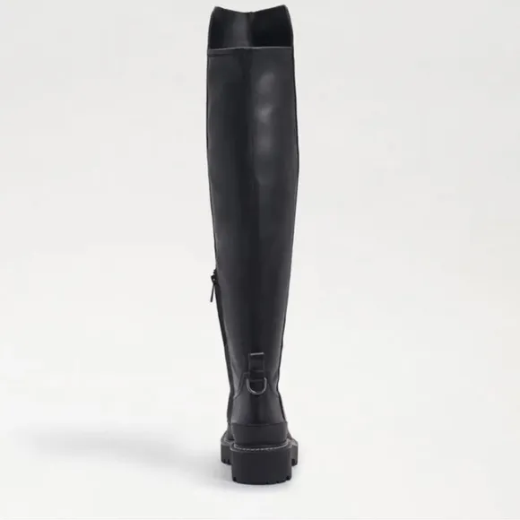 Sam Edelman $225 Women’s Lerue Over The Knee Lug Sole Black Boots Size 6 NWT