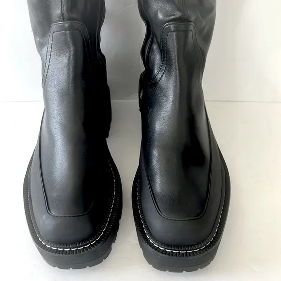 Sam Edelman $225 Women’s Lerue Over The Knee Lug Sole Black Boots Size 6 NWT