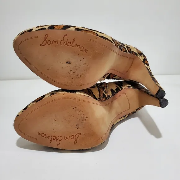 Sam Edelman Animal Print Ankle Boots Women's Size 9 M