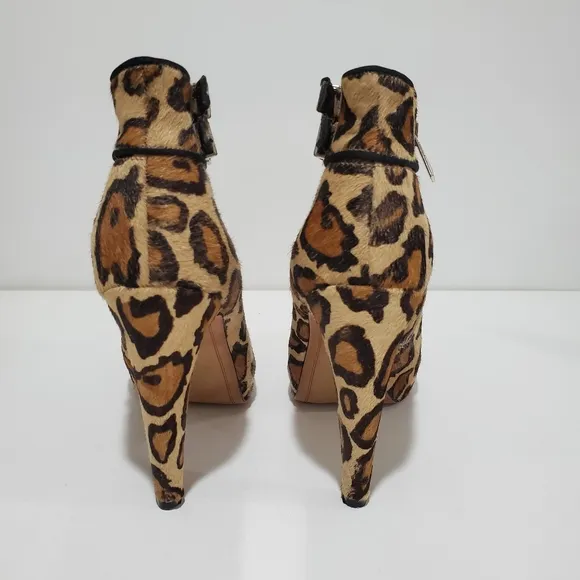 Sam Edelman Animal Print Ankle Boots Women's Size 9 M