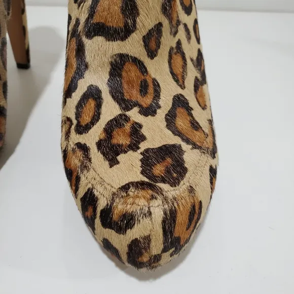 Sam Edelman Animal Print Ankle Boots Women's Size 9 M
