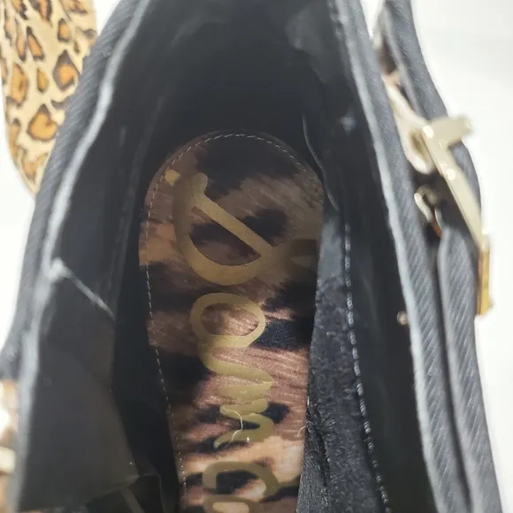 Sam Edelman Animal Print Ankle Boots Women's Size 9 M