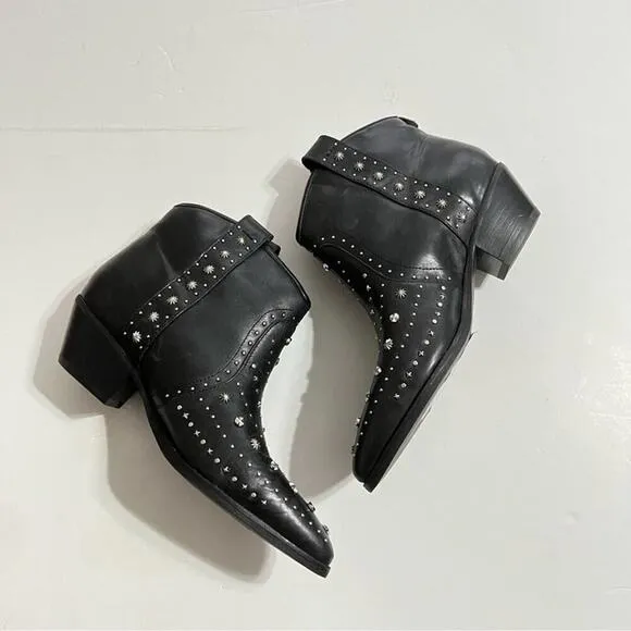 Sam Edelman Black Brian Western Bootie Size 6.5