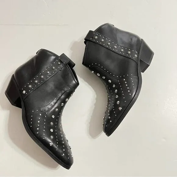 Sam Edelman Black Brian Western Bootie Size 6.5