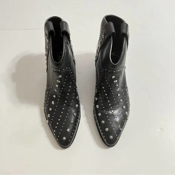 Sam Edelman Black Brian Western Bootie Size 6.5