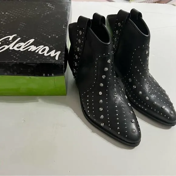 Sam Edelman Black Brian Western Bootie Size 6.5