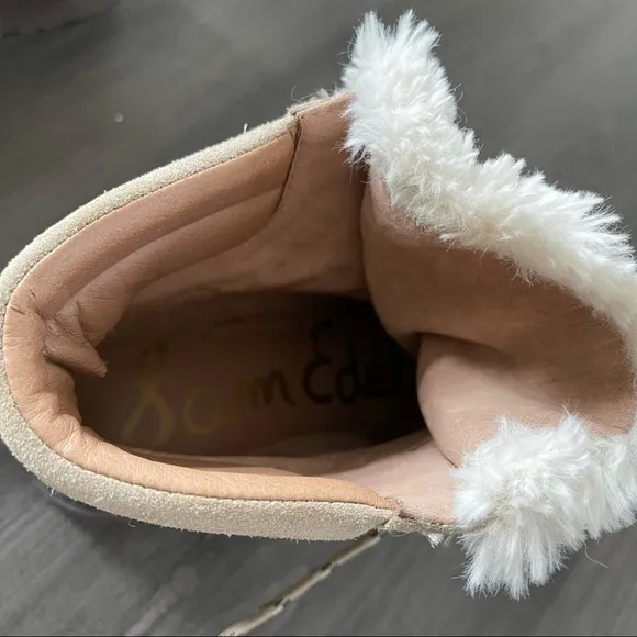 Sam Edelman Darrah beige ankle Boots booties