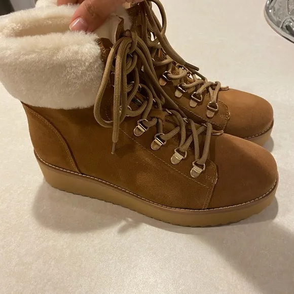 Sam Edelman Fran Faux Fur Trim Boots