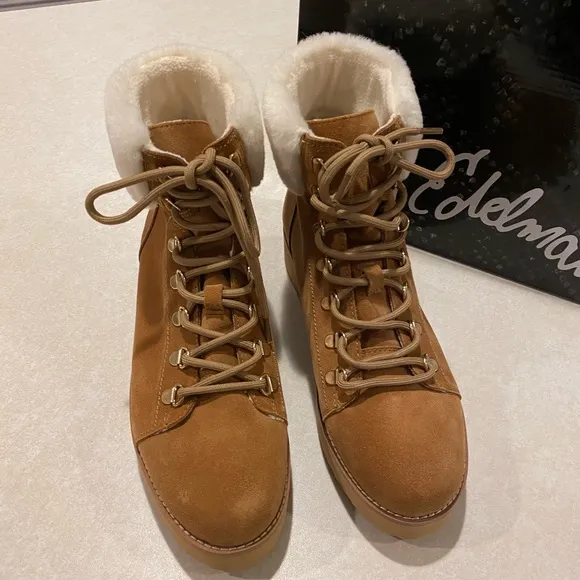 Sam Edelman Fran Faux Fur Trim Boots