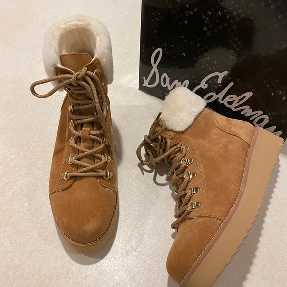 Sam Edelman Fran Faux Fur Trim Boots