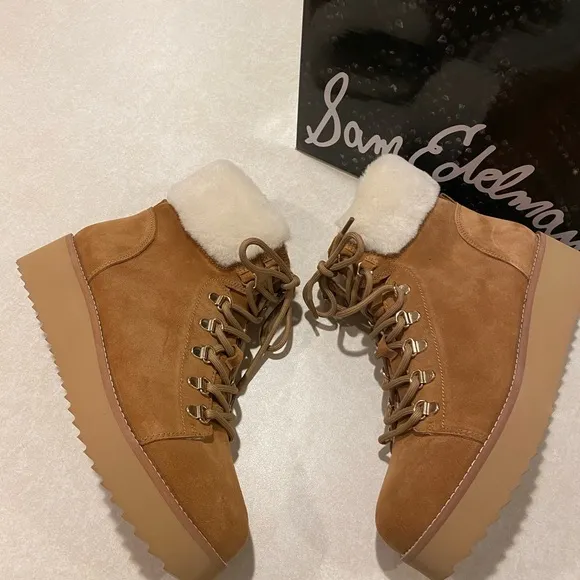 Sam Edelman Fran Faux Fur Trim Boots
