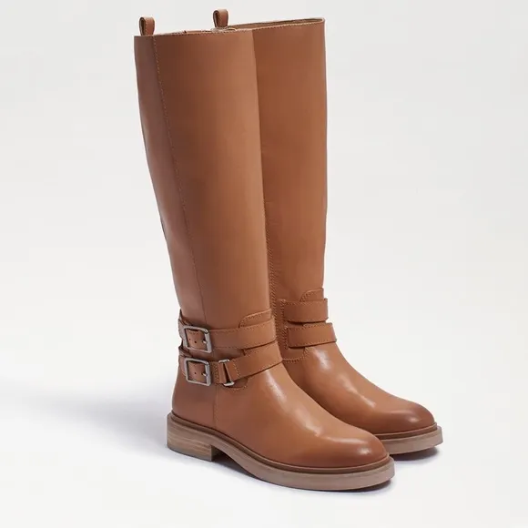 Sam Edelman Freda Leather Tall Knee High Boots Size 5