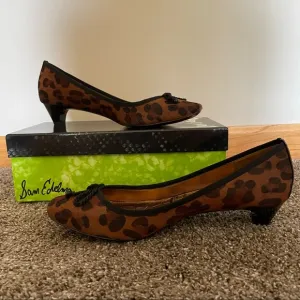 Sam Edelman Leopard Print Hope 211 Low Heeled Shoes