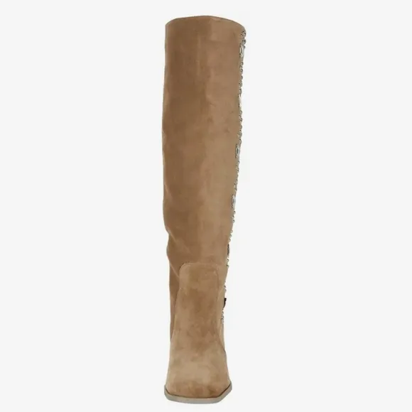 Sam Edelman Oma Women's Deep Taupe Heeled Boots Size 9