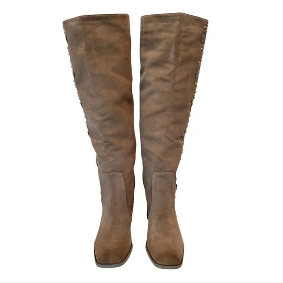 Sam Edelman Oma Women's Deep Taupe Heeled Boots Size 9