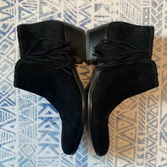 Sam Edelman Paige Black Suede Booties