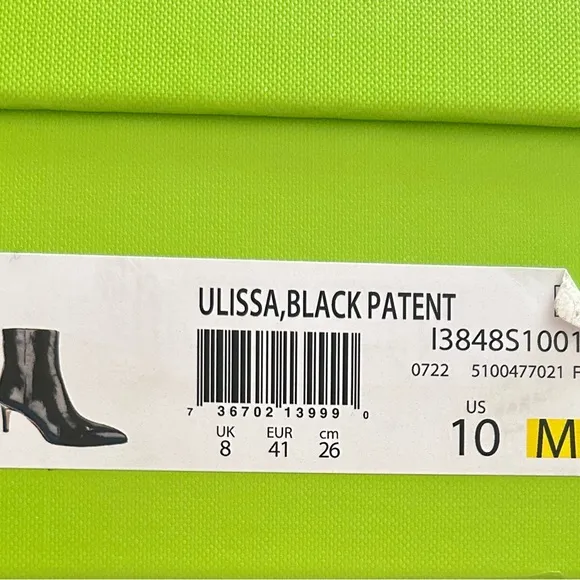 Sam Edelman Patient Black Ankle Boots Size 10 New In Box