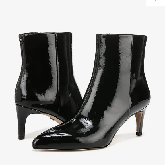 Sam Edelman Patient Black Ankle Boots Size 10 New In Box