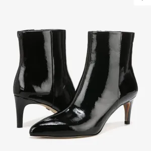 Sam Edelman Patient Black Ankle Boots Size 10 New In Box