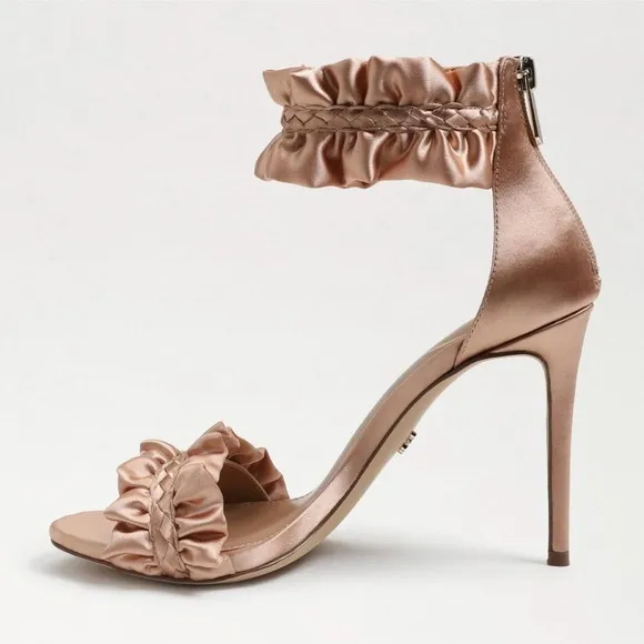 Sam Edelman Sawyer Rosa Satin Heels Size 8