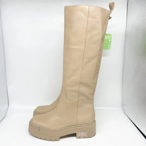 Sam Edelman Women's Larina Waterproof Boots Sesame Size 7 M