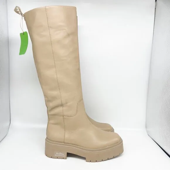 Sam Edelman Women's Larina Waterproof Boots Sesame Size 7 M
