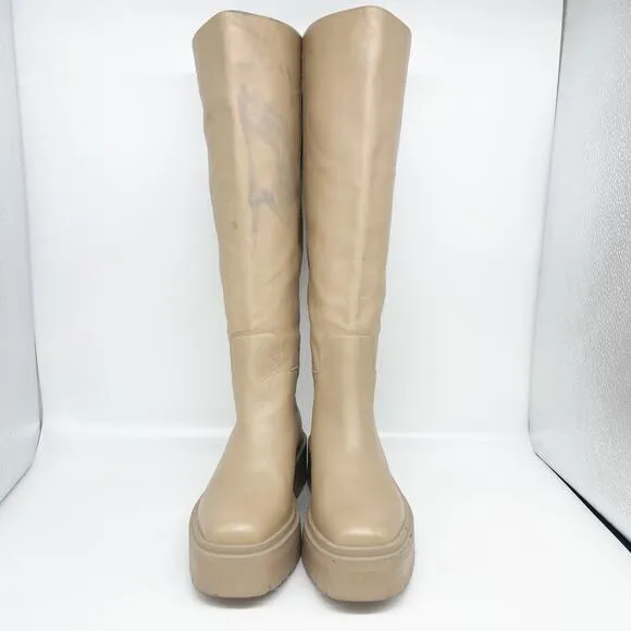 Sam Edelman Women's Larina Waterproof Boots Sesame Size 7 M