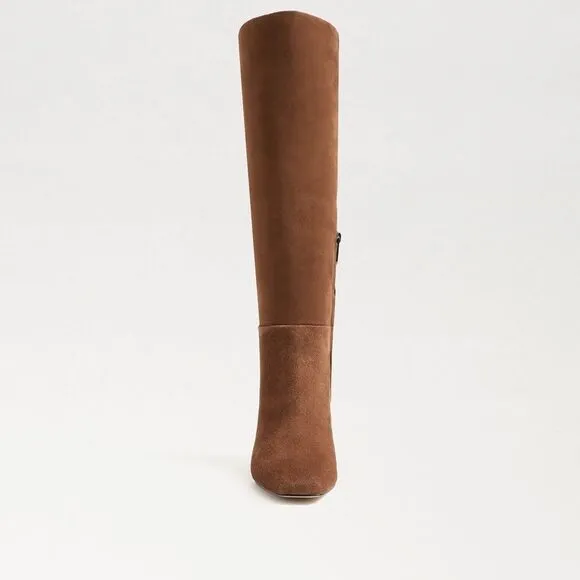 Sam Edelman Leigh Brown Suede Tall Knee-High Boots in Toasted Coconut $250 Sz 6