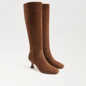 Sam Edelman Leigh Brown Suede Tall Knee-High Boots in Toasted Coconut $250 Sz 6