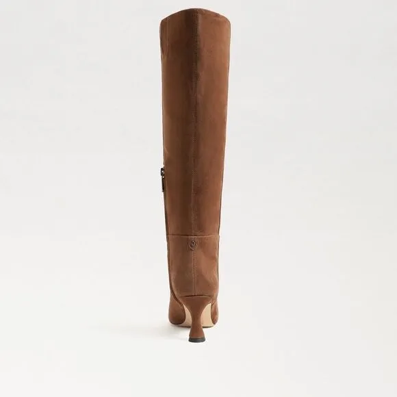 Sam Edelman Leigh Brown Suede Tall Knee-High Boots in Toasted Coconut $250 Sz 6