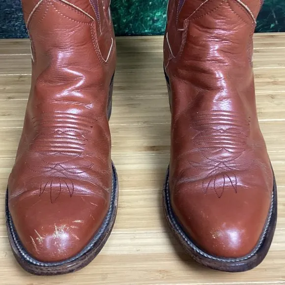 Sanders Cowboy Boots Hand Crafted in Mexico 9.5A