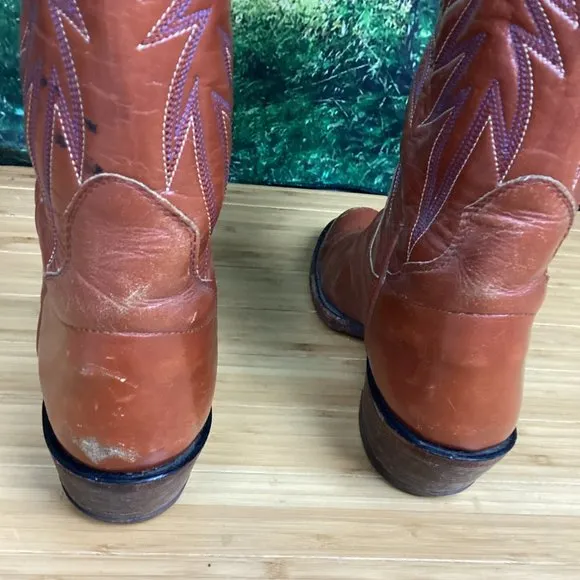 Sanders Cowboy Boots Hand Crafted in Mexico 9.5A