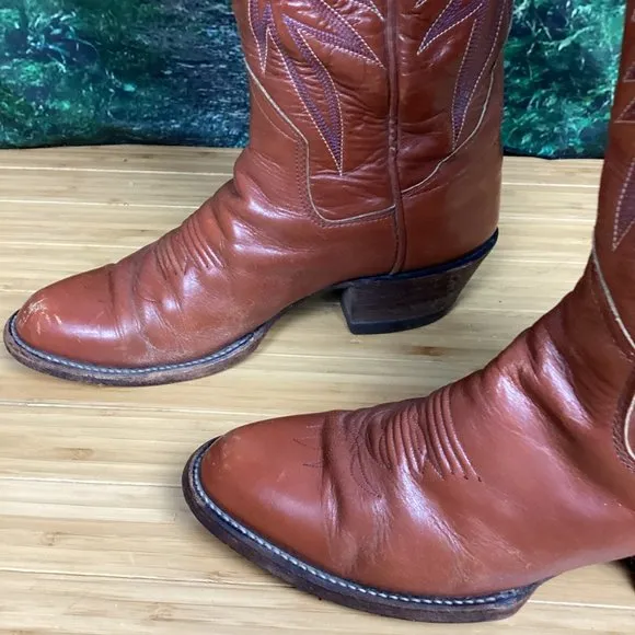 Sanders Cowboy Boots Hand Crafted in Mexico 9.5A