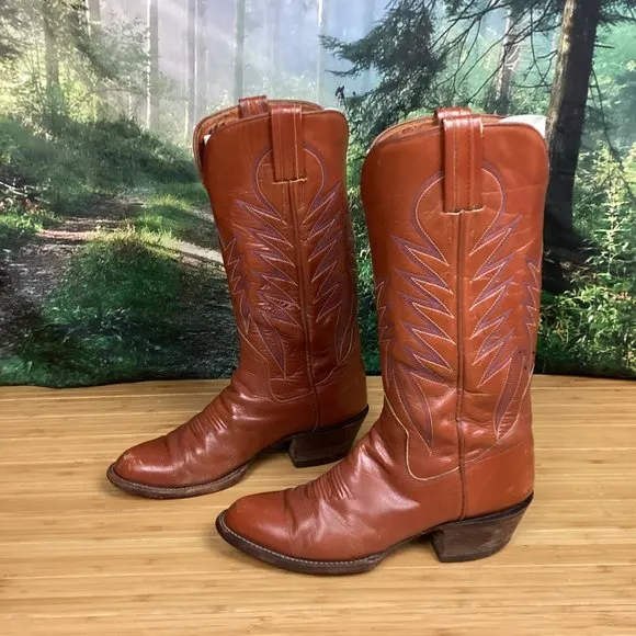 Sanders Cowboy Boots Hand Crafted in Mexico 9.5A