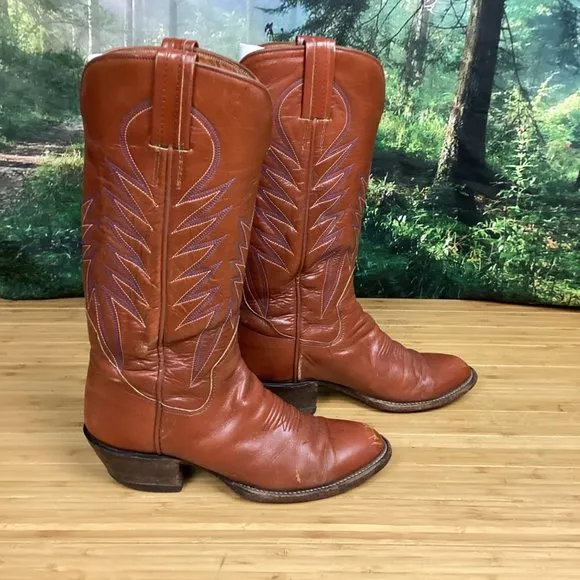 Sanders Cowboy Boots Hand Crafted in Mexico 9.5A