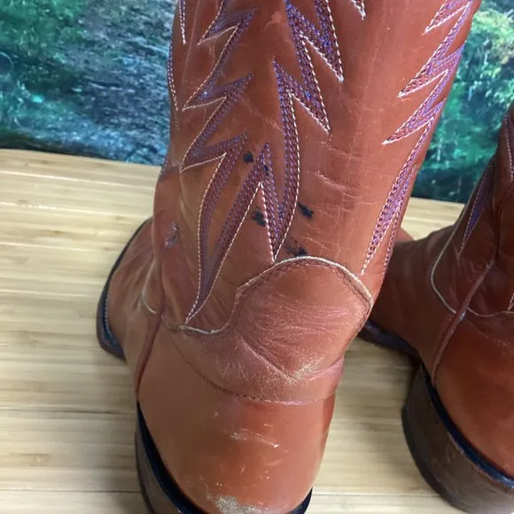 Sanders Cowboy Boots Hand Crafted in Mexico 9.5A