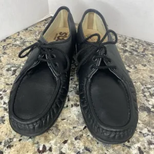 SAS WOMEN'S BLACK SIESTA LACE UP LOAFER 11 M